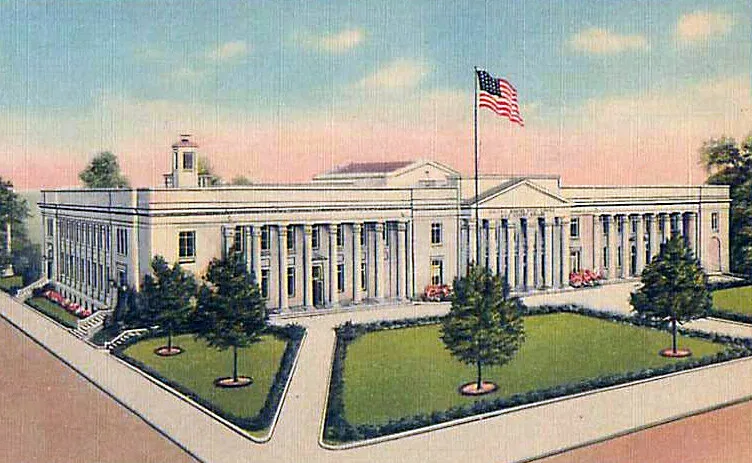 Vintage view from the northeast