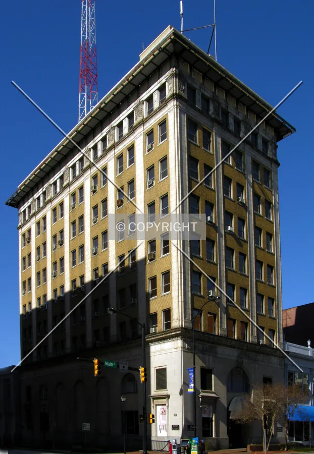 Looking northwest from Main Street