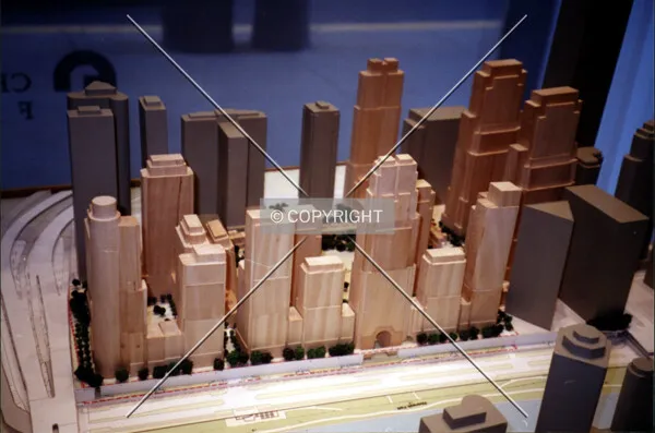 Model on display at the Chicago Architecture Center