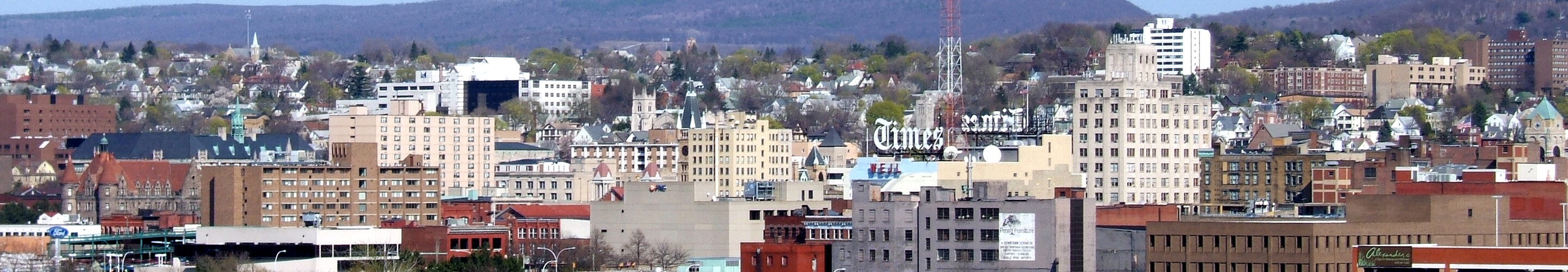 Downtown from the southwest