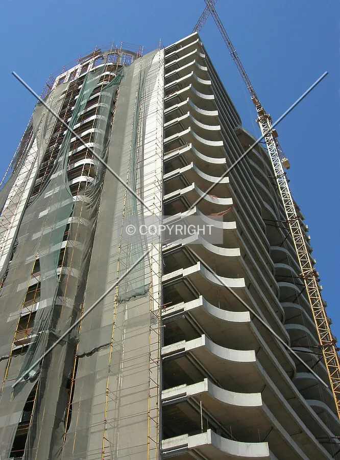 Looking up from the east