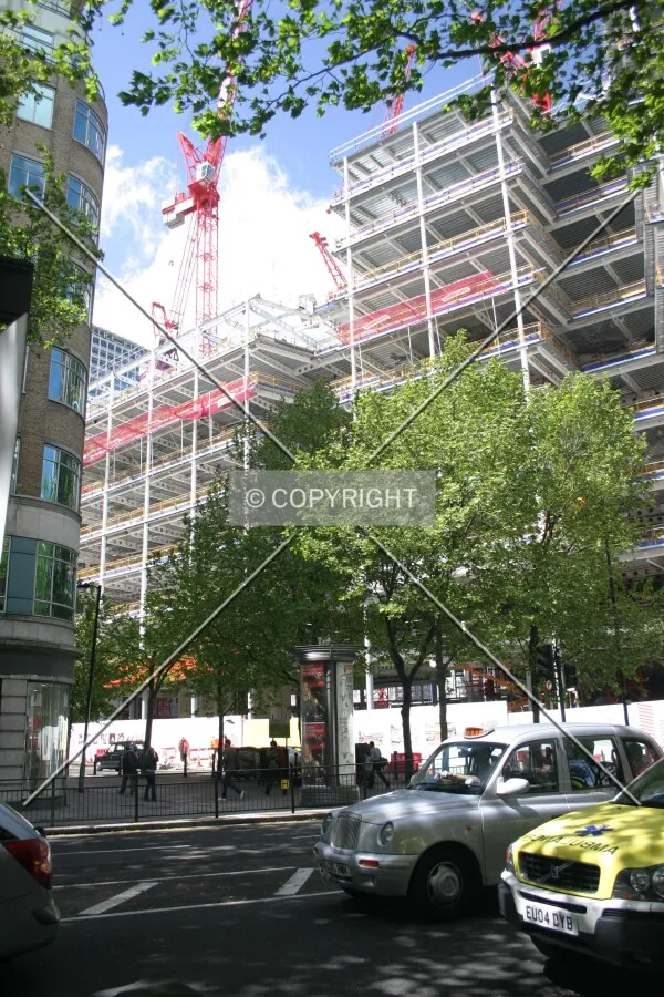 View northwest from Shaftesbury Avenue