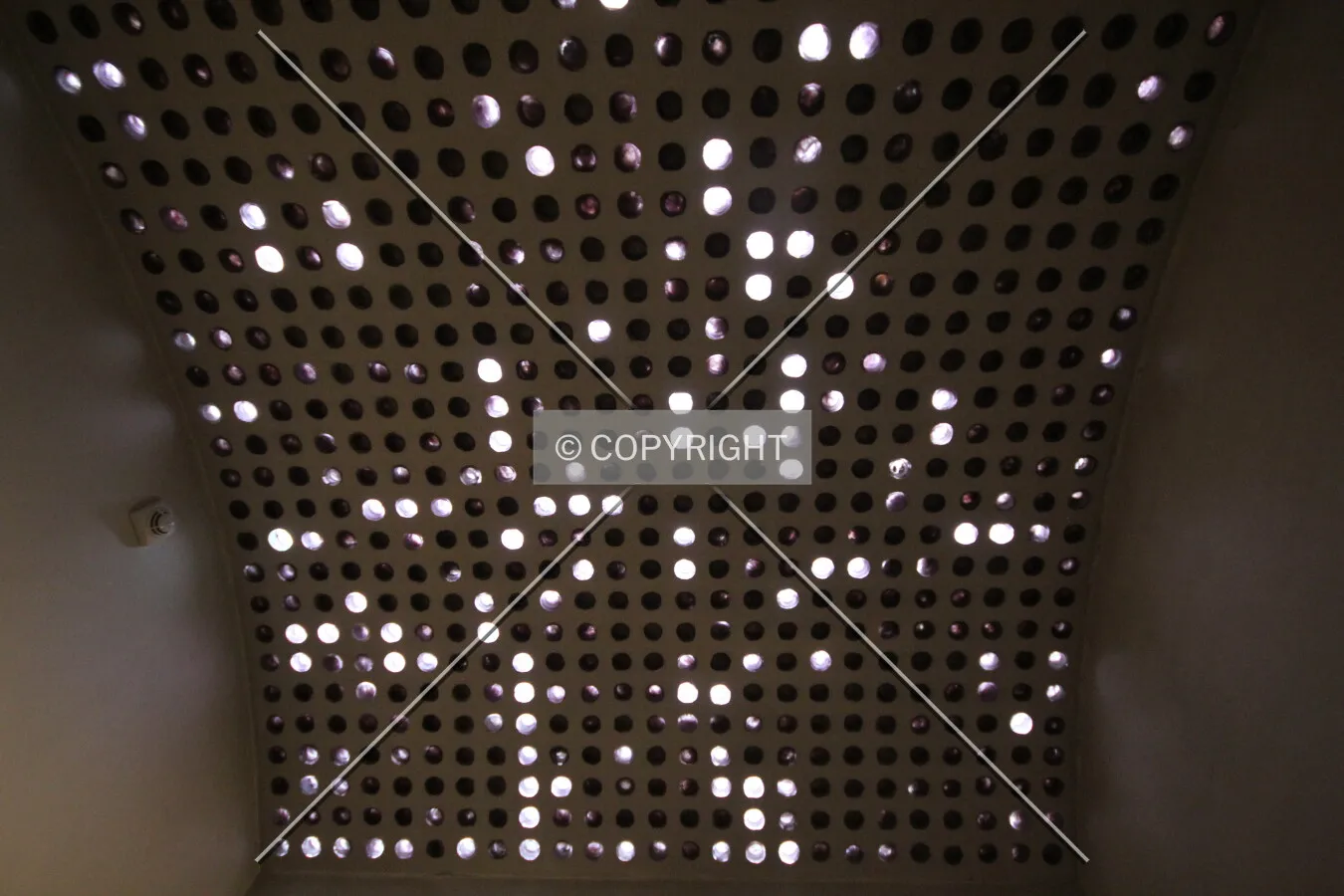 Ceiling in the stairway