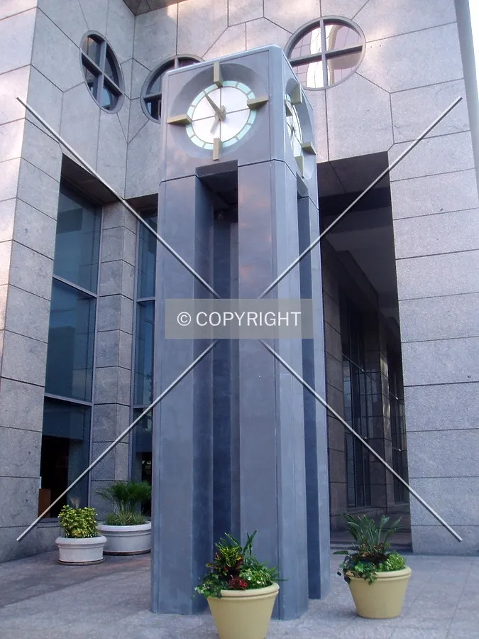 Small clock tower near the southeast side of the base