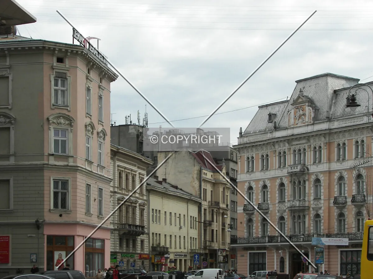 Looking south across Adam Mickiewicz Square