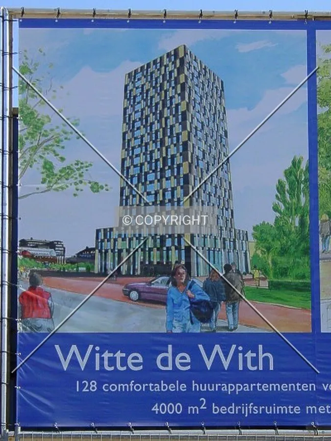 Billboard at the construction site