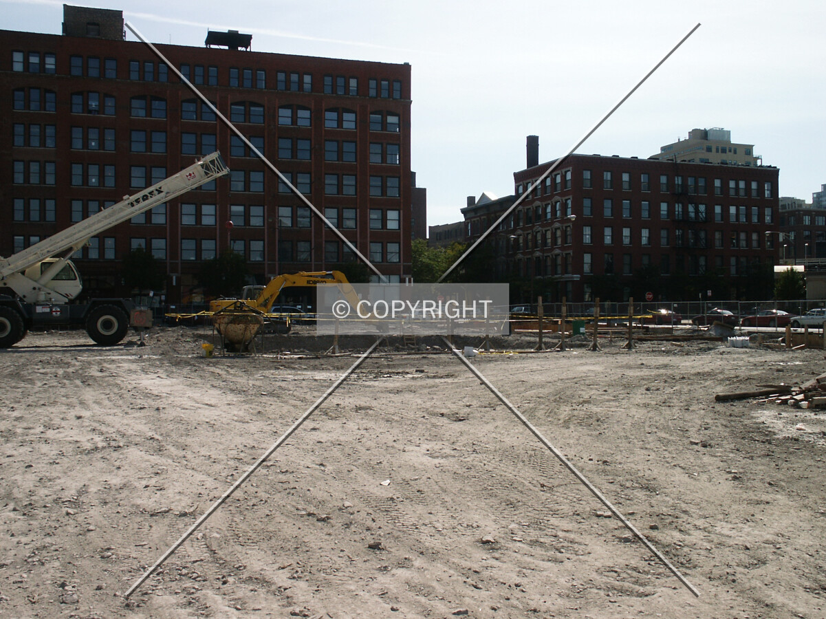 Looking southwest across the site