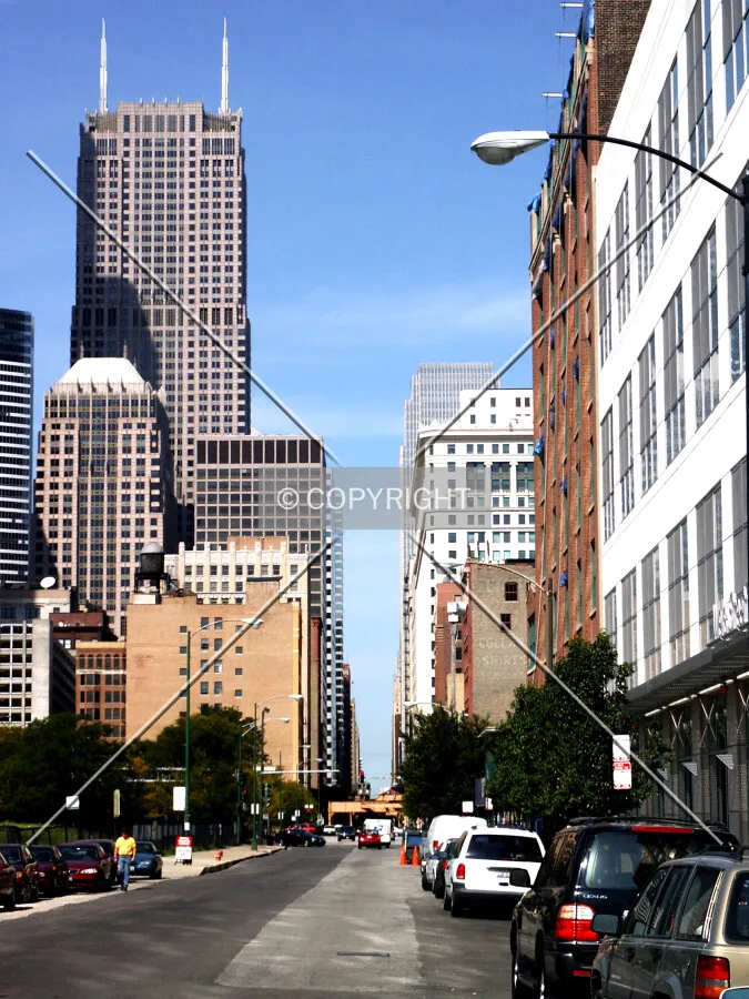 Looking north from the 700 block