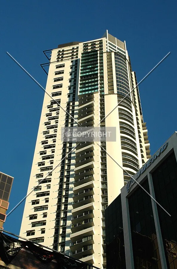 Looking up from the north