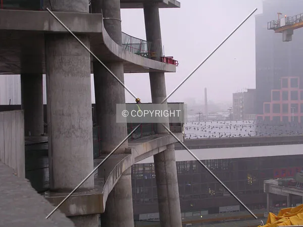 Looking south from the back of the hotel tower