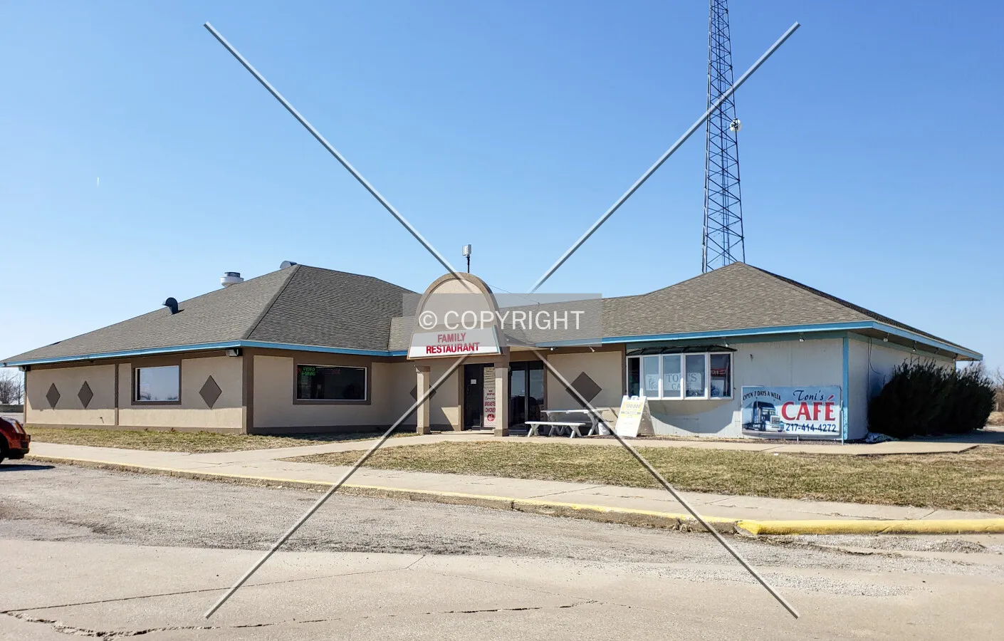 View from the southeast; March 22, 2019