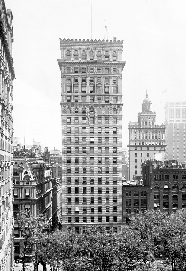 Vintage view from the northwest showing original condition