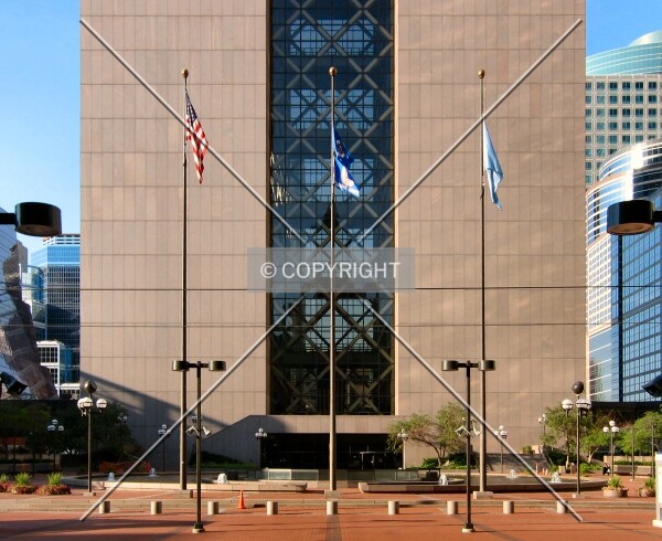 Base from the north across Government Plaza