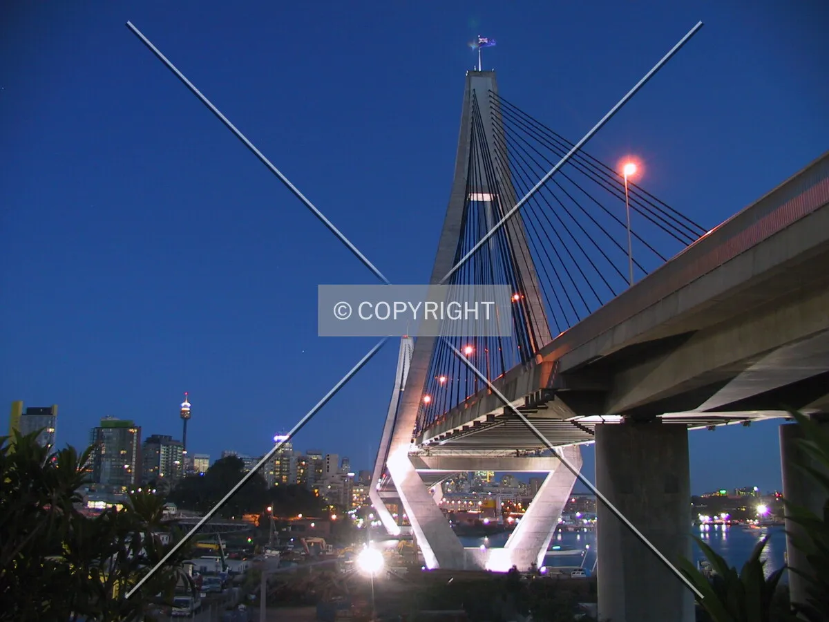 Looking southeast from Glebe Island