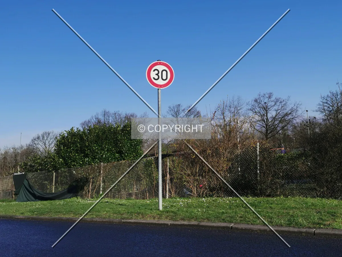 Speed limit - 30 - traffic sign