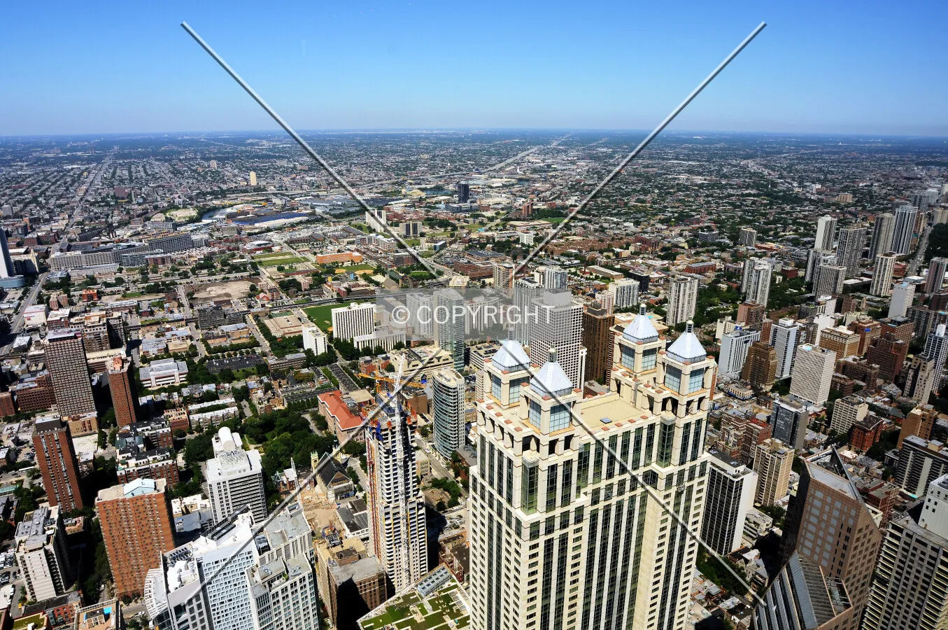 Looking northwest from the John Hancock Center