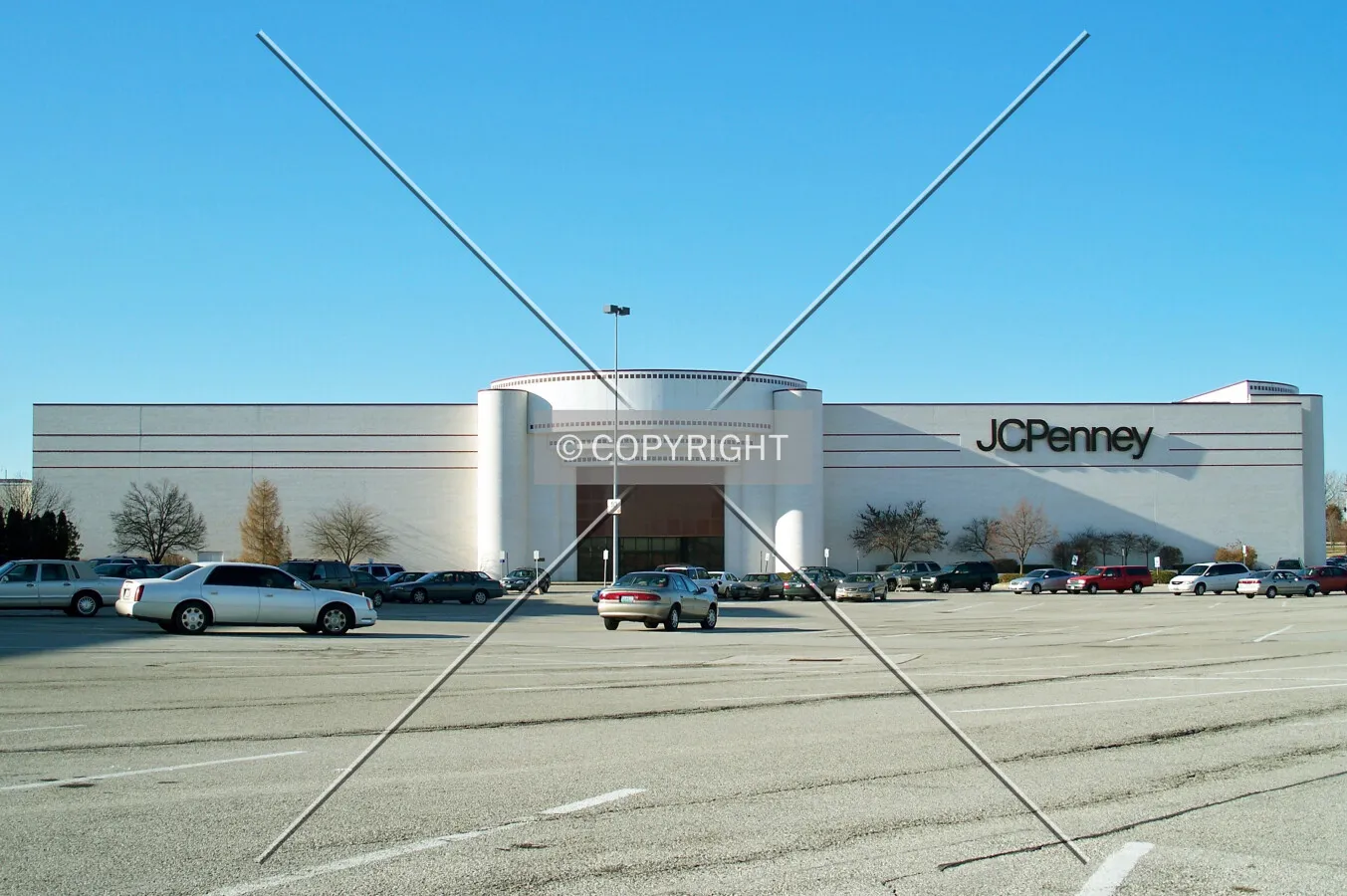 JCPenney Outlet from the southeast; January 15, 2008