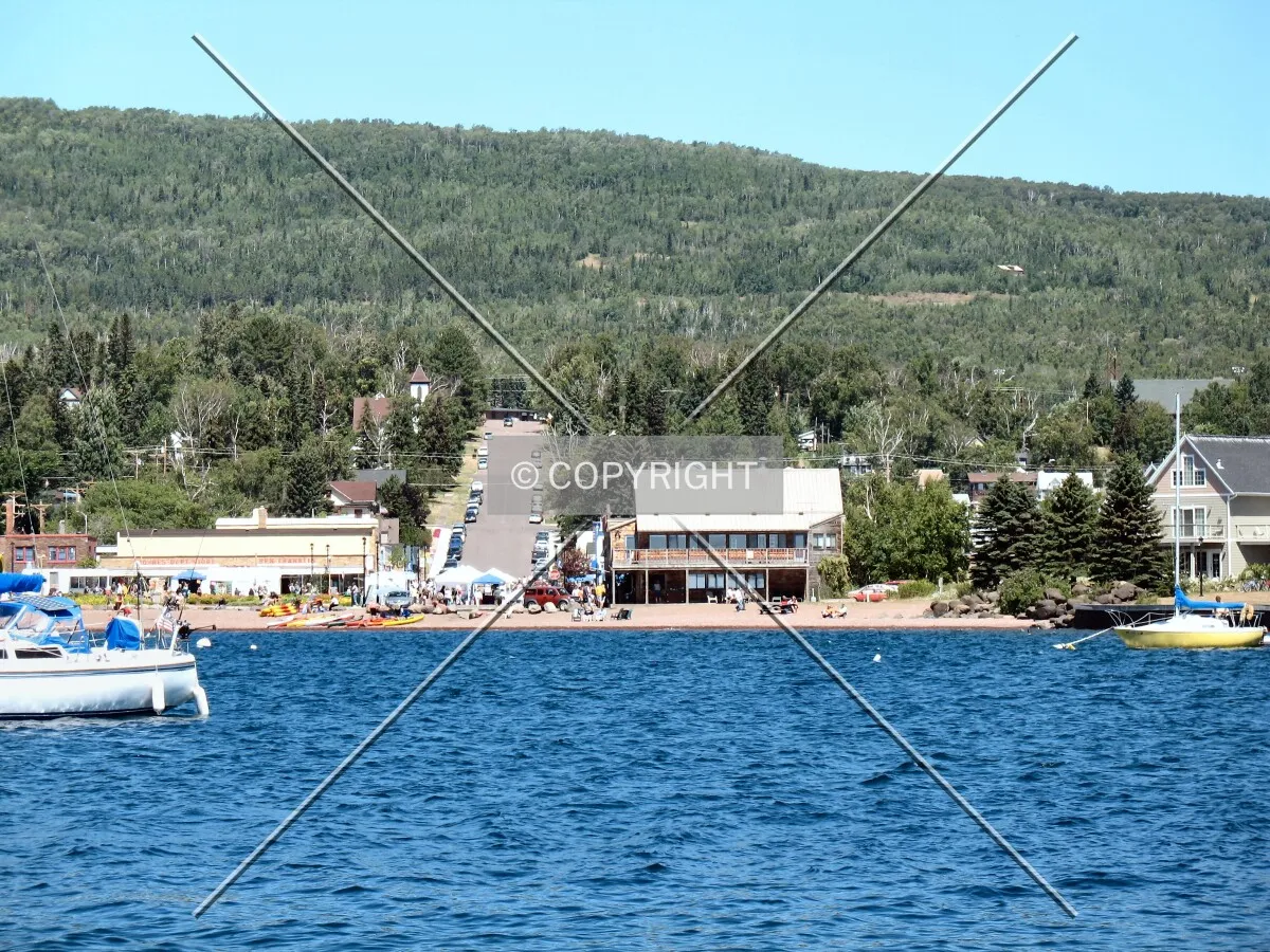 View across the harbor toward downtown
