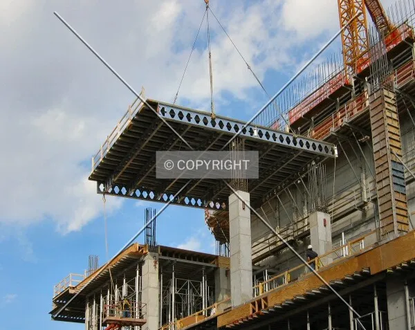 Lowering a floorplate from South Peters Street