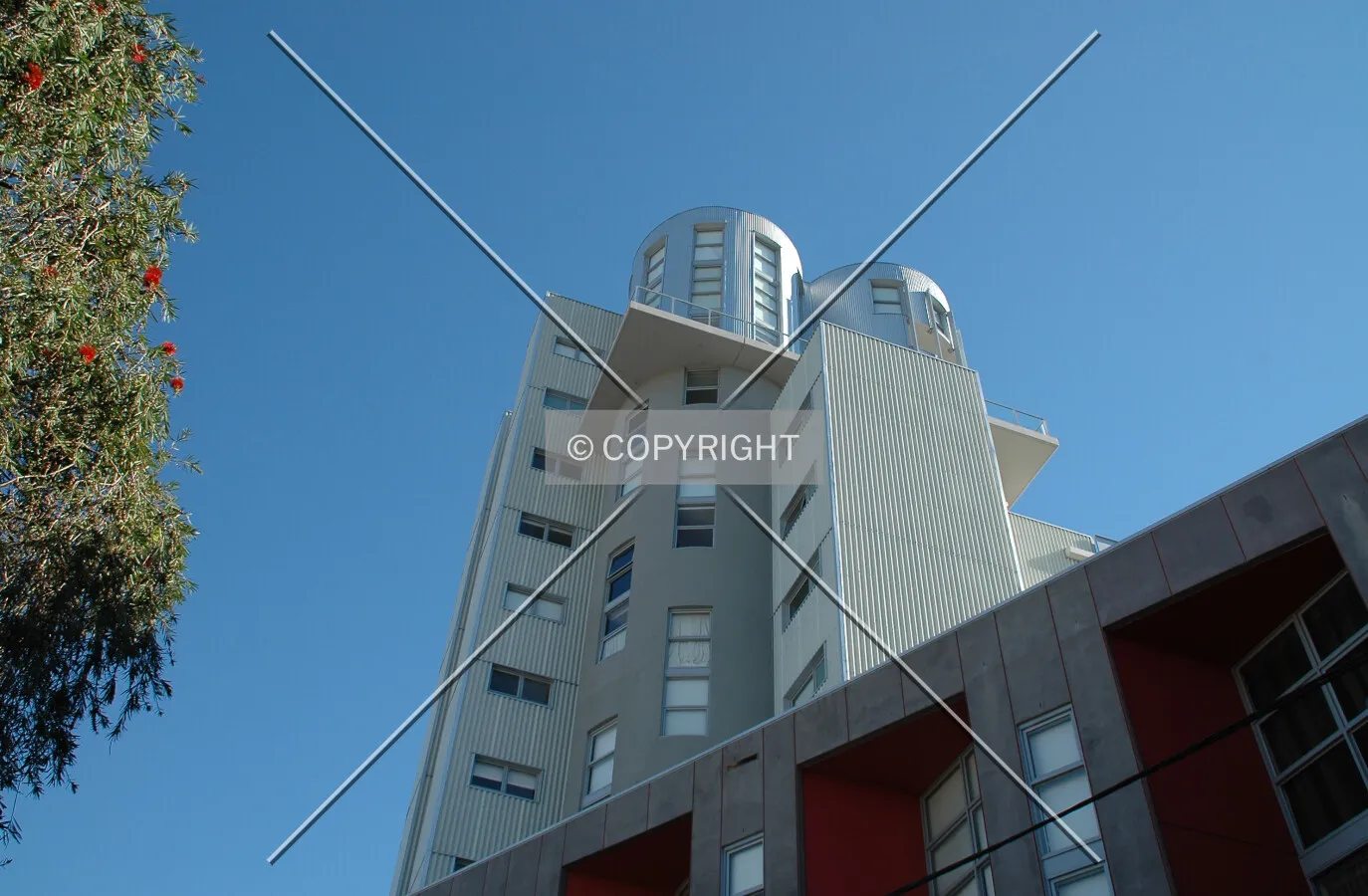 Looking up from Gladstone Street