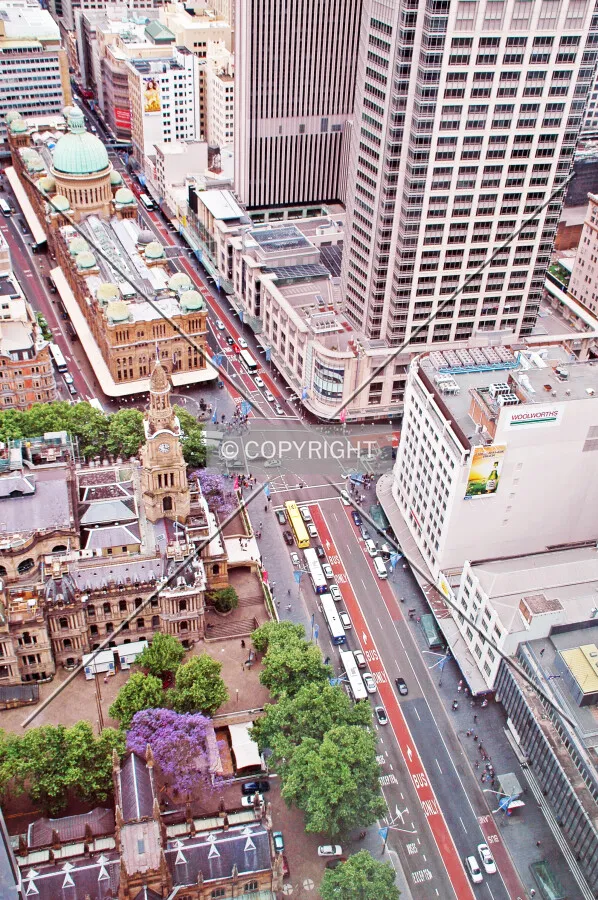 Elevated view from Lumiere