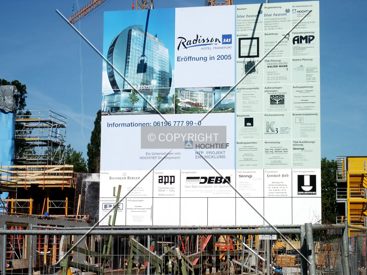 Project billboard - Construction sign