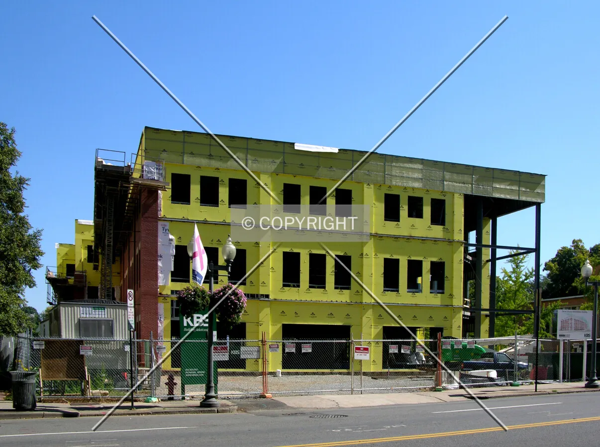 From across South Jefferson Street to the northwest