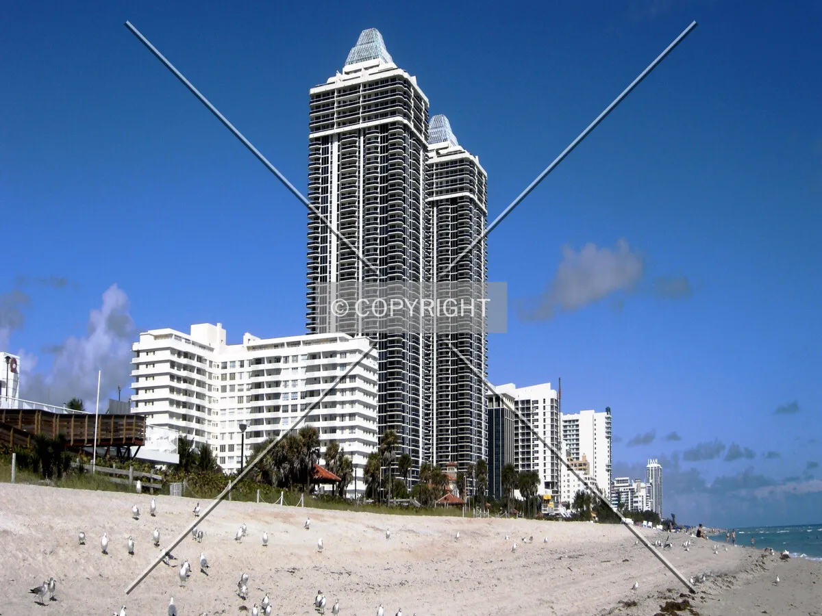View from the southeast along the beach