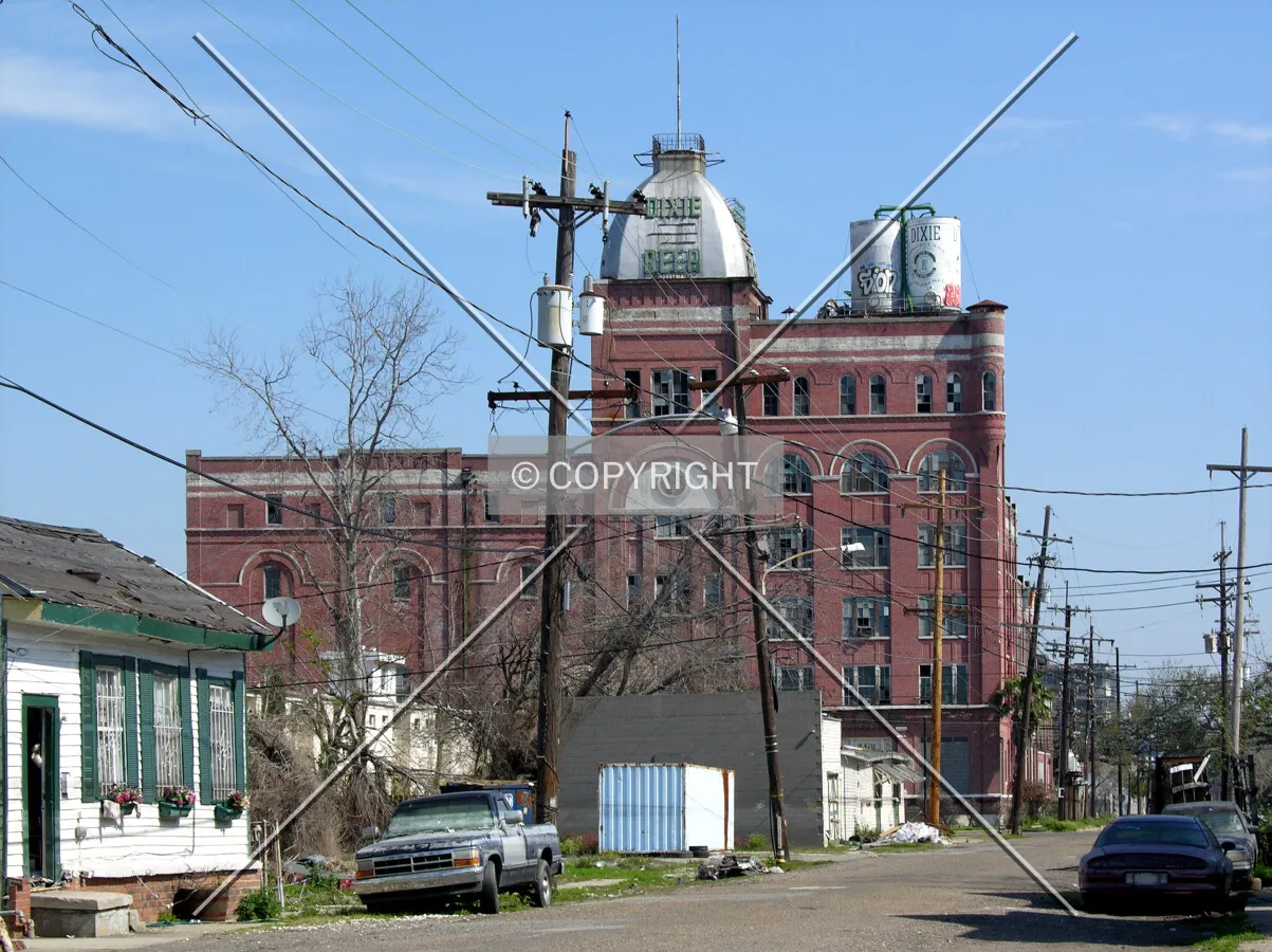 Looking northeast from South Tonti Street