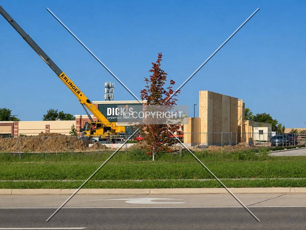 From the northeast during construction, Wednesday, August 26, 2026