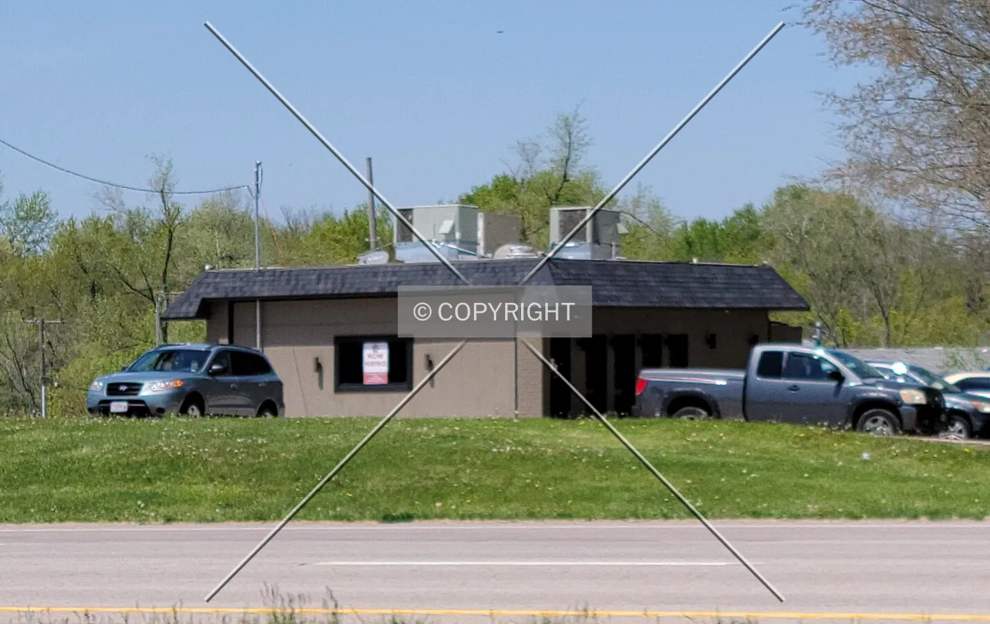 From the southeast; April 25, 2021
