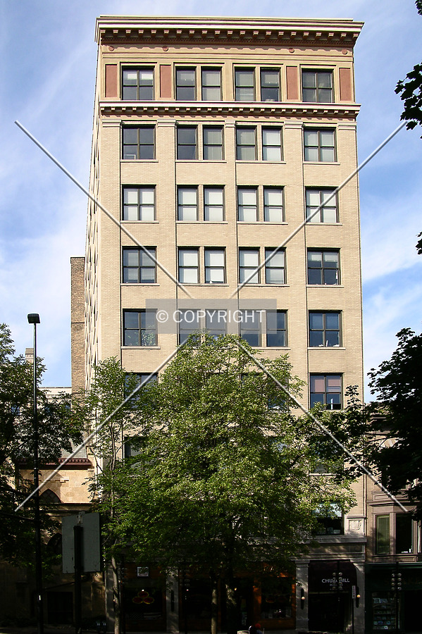 Looking west across North Carroll Street