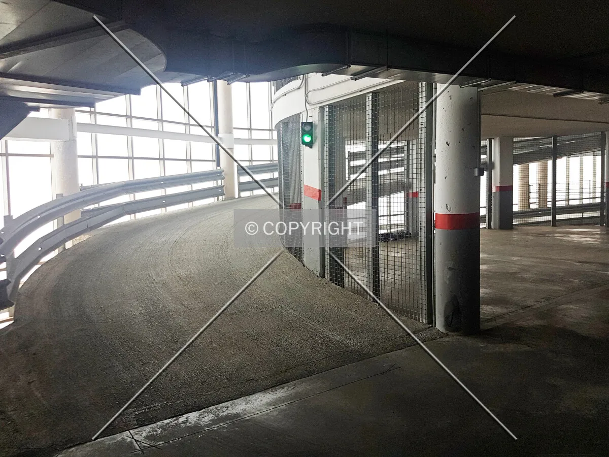 The underground car park which is shared between the two Gemelos 28 towers