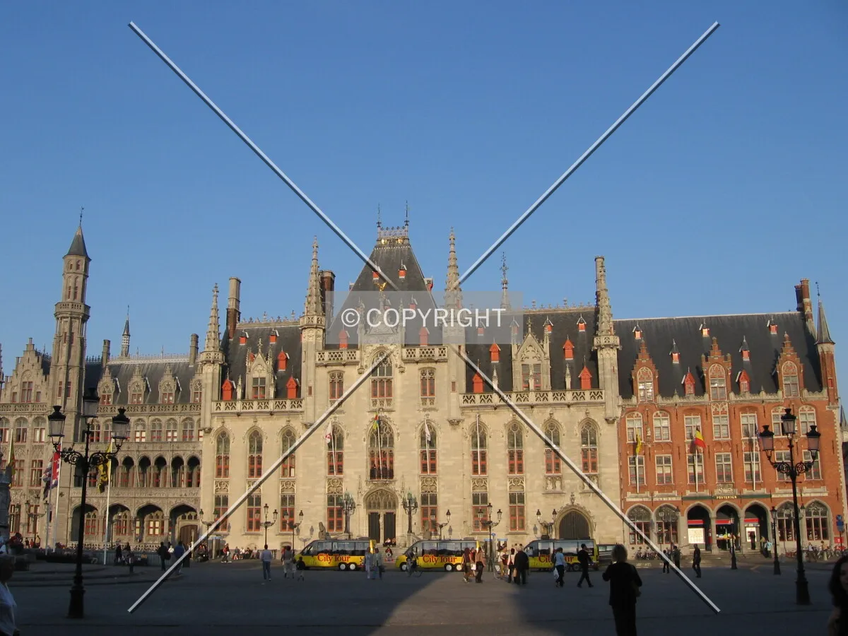 Bruges main square, the "Markt"