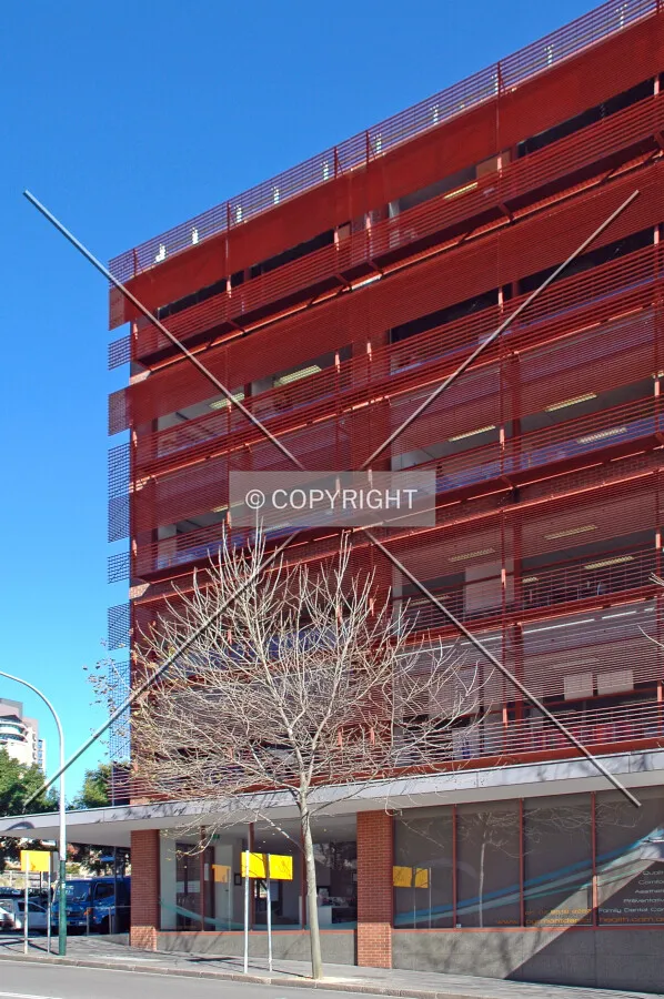 As seen from Harris Street
