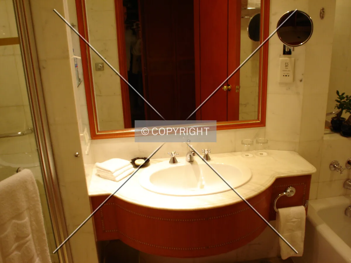 Inside a typical bathroom