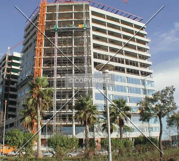 Closer view of the building