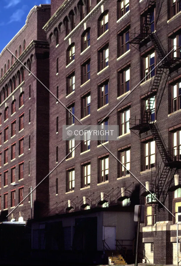 View from the northeast along 9th Street