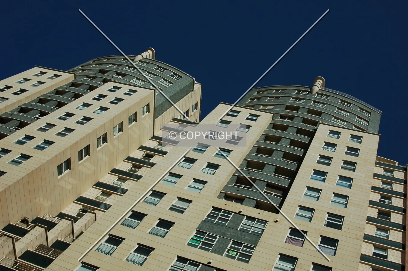 Looking to the top of the building