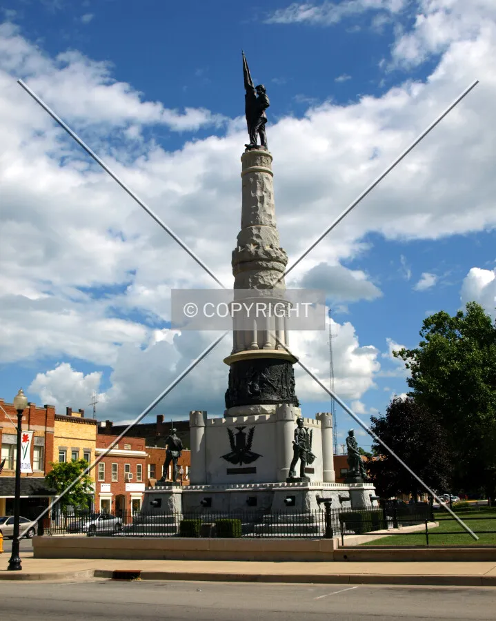 War Memorial at the northeast corner of the square