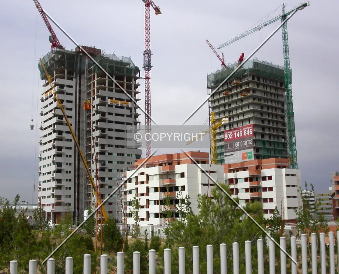 As seen from the southwest, with the Panorama tower at the left
