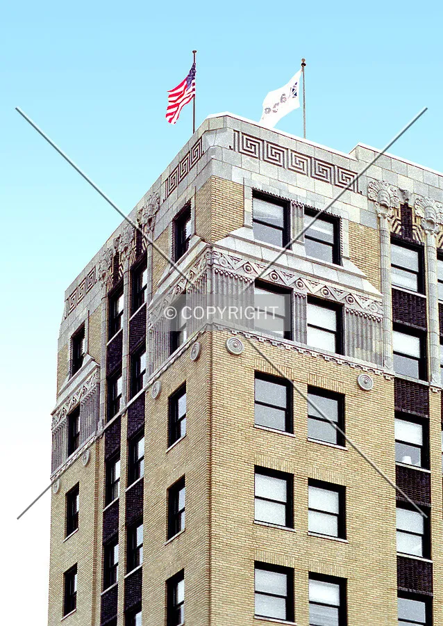 Cornice details from the west