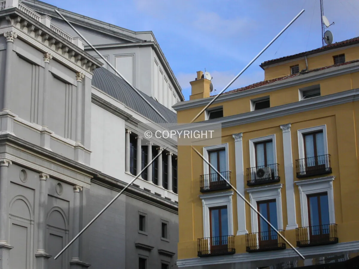 Looking up to the southern side of the building