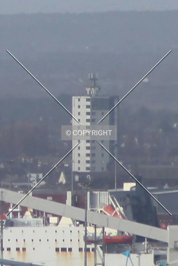 South view from the roof of cathedrale of Liverpool.