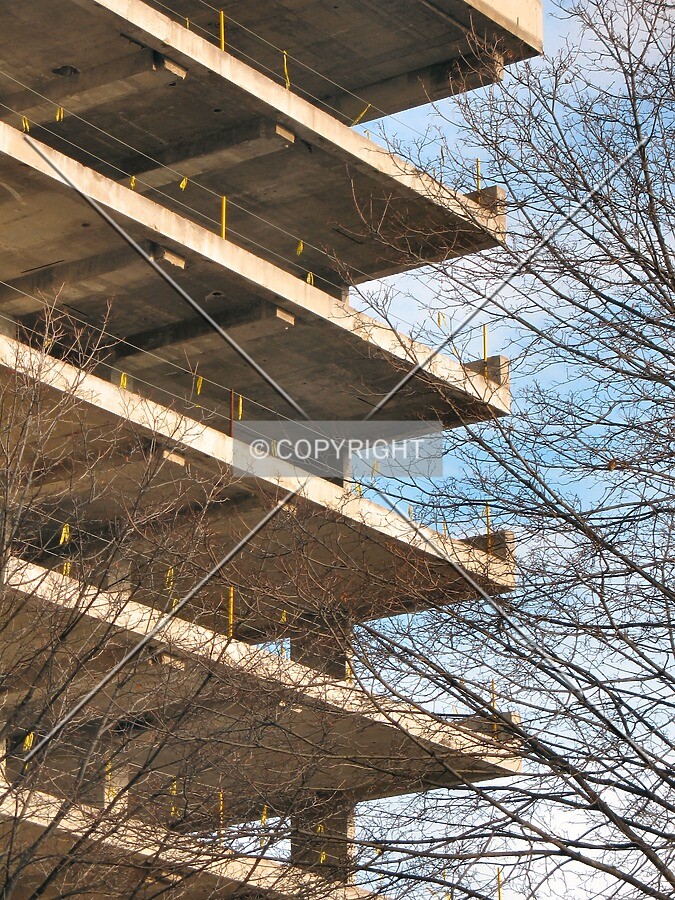 Stripped to the concrete structure