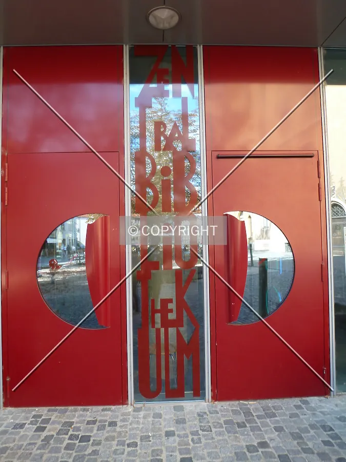 Entrance of central library Ulm