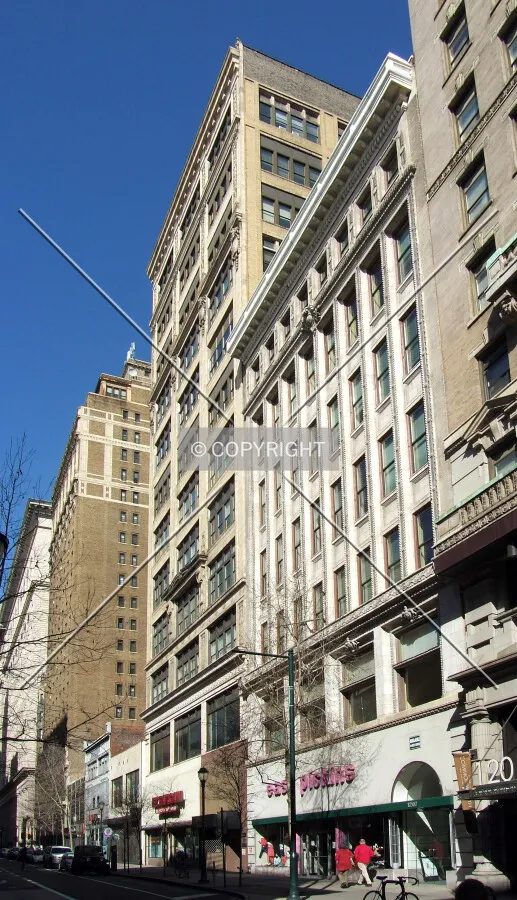 View from the southeast on Chestnut Street