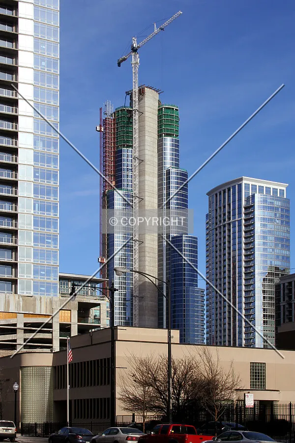 Looking northeast from Michigan Avenue