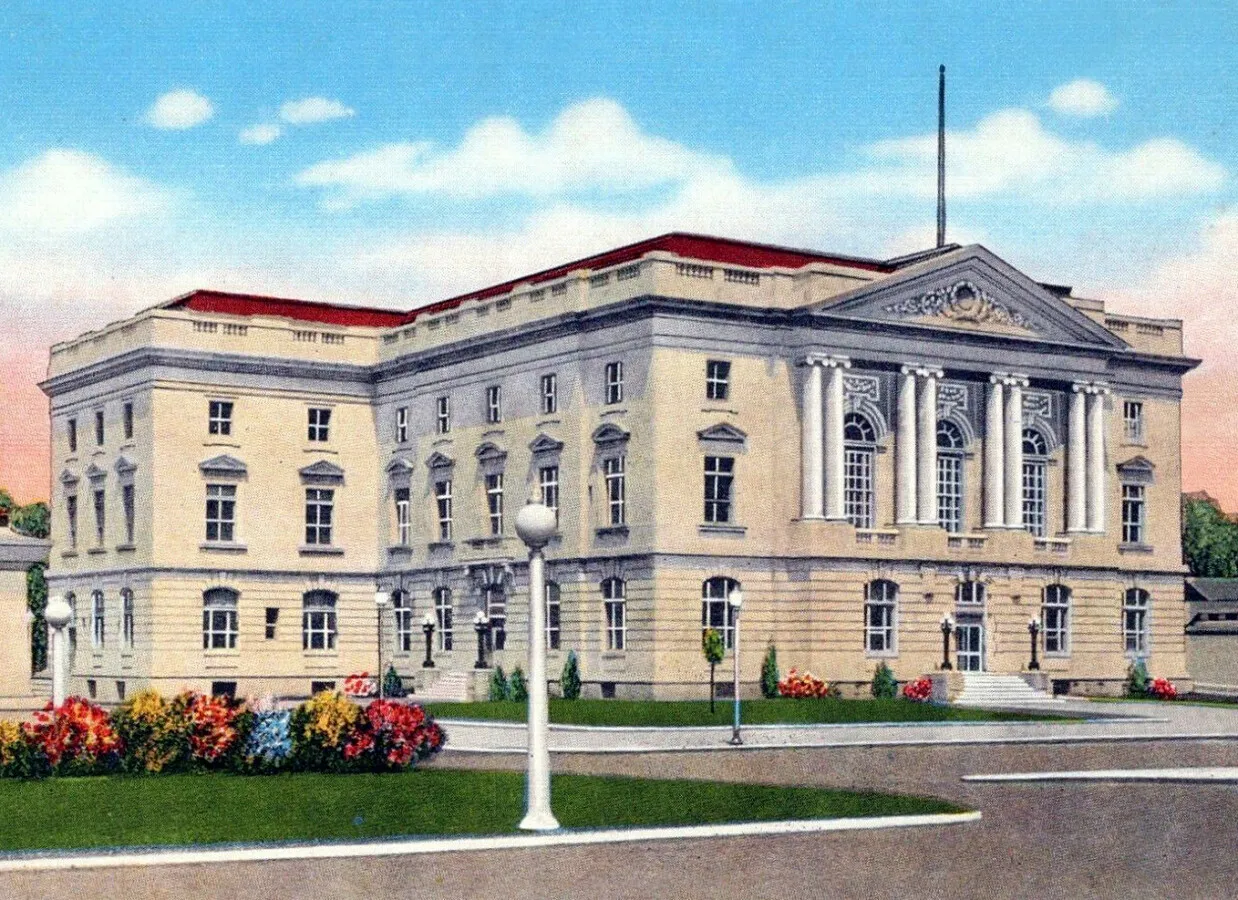 Vintage view from the southwest