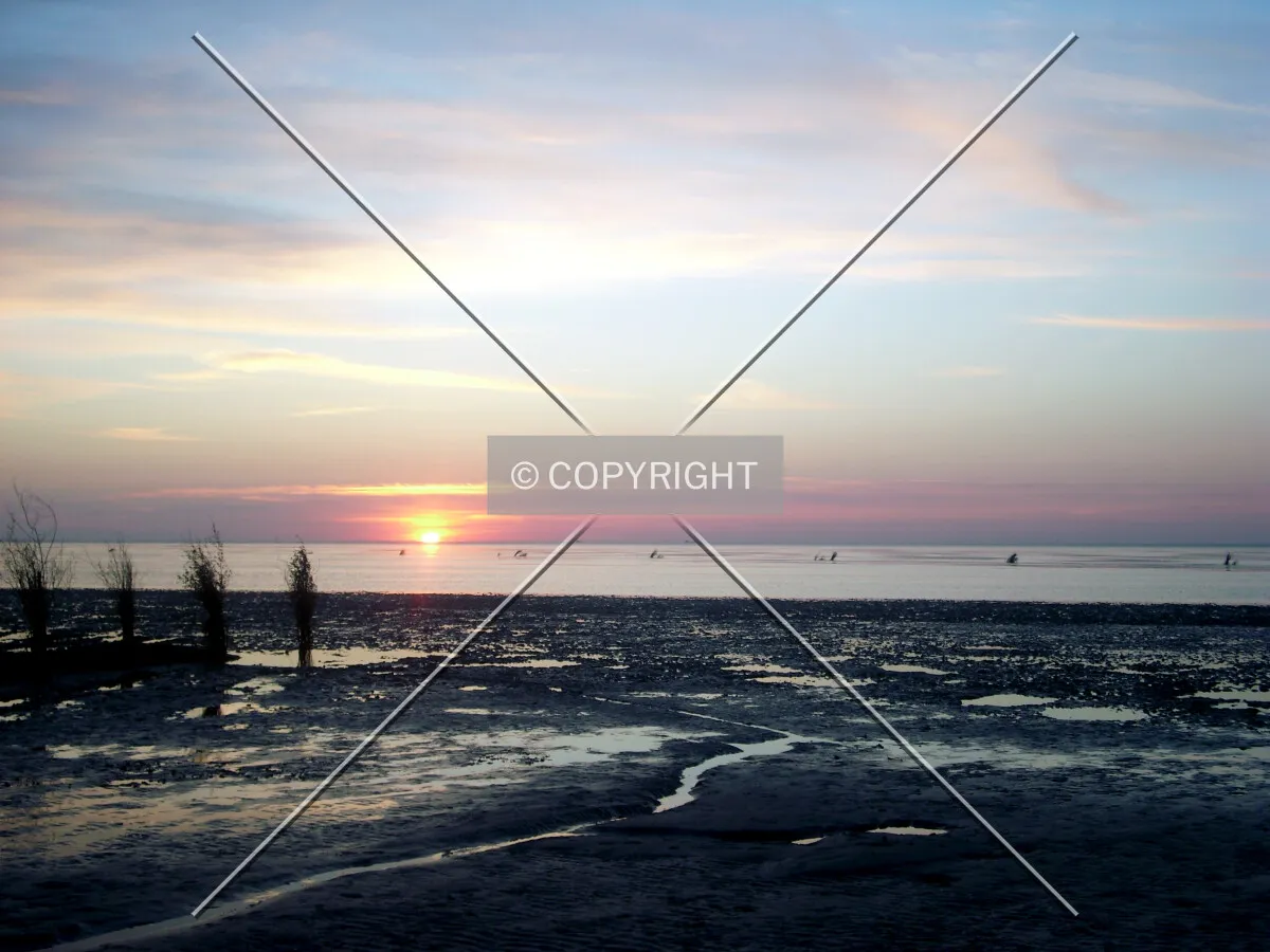 North Sea impression sunset